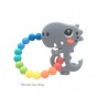 Teether Joy Vibrant Duo Ring (Grey Dino)