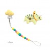 Teether Joy Lollipop (Yellow Triceratop)