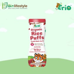 Erio Organic Black Rice Puffs 45g - Red Berry 