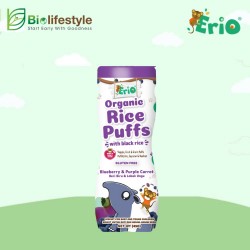 Erio Organic Black Rice Puffs 45g - Blueberry & Purple Carrot