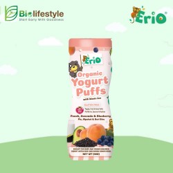 Erio Organic Black Rice Yogurt Puffs 45g - Peach Avocado & Blueberry 
