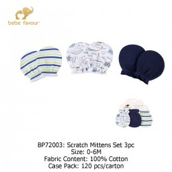 Bebe Favour Scratch Mitten (3 Pack/Set) BP72003