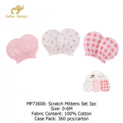 Bebe Favour Scratch Mitten (3 Pack/Set) MP73606