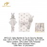 Bebe Favour Baby Blanket and Toy & Security Blanket Giftset BP53123