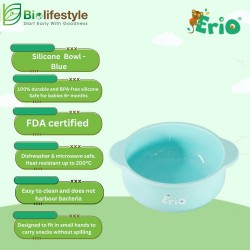 Erio Silicone Bowl - Blue