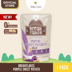 (Newest Batch) Dale & Cecil BreakFlakes Purple Sweet Potato Healthy Cereal Drink (35g x 10's x 1)