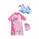 Little Two Kids Swimwear Unicorn Design & Sleeve Arm Ring Unicorn (1y-6y)