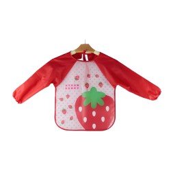 Ichiro Waterproof Sleeves Bib - Strawberry