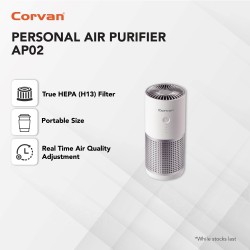 Corvan Personal Air Purifier AP02 (up to 150ft²) (White)