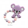 Teether Joy Gem Ring (Purple Koala)