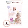 [Trial Pack] Iconic Babycare Ultrasoft Day & Night Baby Diaper Tape NB/S/L/XL (2pcs/pack)