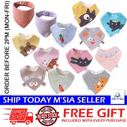 [Little B House] Baby Handkerchief Baby Triangle Scarf Cotton Baby Bib Saliva 口水巾 Bibs Baby -BB07