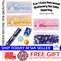 [Little B House] 5in1 Astronaut Stationery Set For Kids Gift Goodies Children Day Set Alat Tulis -ST73