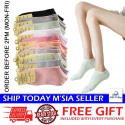 [Little B House] Cotton Low Ankle Office Candy Colour Sock Comfy Breathable Socks 女袜子船袜 Stokin Pendek Perempuan -SK02