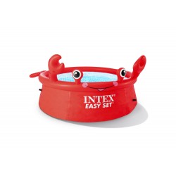 INTEX 6ft x 20in Happy Crab Easy Set Pool IT 26100NP