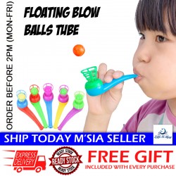 [Little B House] Blowing Ball Toy Floating Blow Balls Tube Breath Rod Balance Game 悬浮吹球玩具 Mainan Bola Terapung -BT421