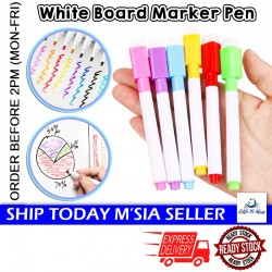 [Little B House] Erasable Marker Colourful Whiteboard Marker Pen Drawing Stationery 白板笔 Pen Papan Putih -BT263