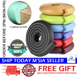 [Little B House] 2 Meters Baby Safety Cushion Corner Guards Baby Corner Strip Edge Bumper 宝宝防撞条 Pelindung Bucu Meja -024