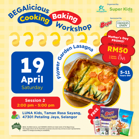 Super Kids BEGAlicious Baking Workshop - Flower Garden Lasagna