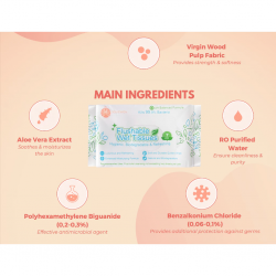 Joliewen Flushable Wet Tissues (1x 7 wipes)