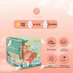 Joliewen Breathable Ultra-Thin Anti-Bacteria X-Wing Day Use Sanitary Pad-16 Pads Stock Clearance Exp:08/2025