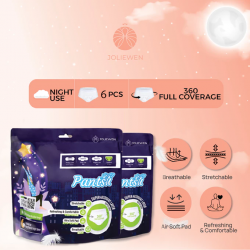 Joliewen Breathable Ultra-Thin Anti-Bacteria Sanitary Pad Napkins Pantsu Stock Clearance Exp:08/2025