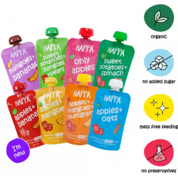 Happa Fruit, Veggie and Grain Puree (Pack of 8)