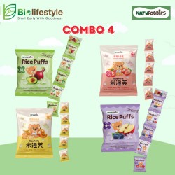 (Combo Pack Of 4) Natufoodies Rice Puff (5g x 5 packs)