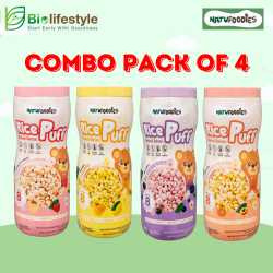 (Combo Pack Of 4) Natufoodies Rice Puff 60g