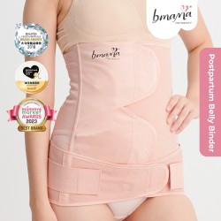 Bmama 2in1 Postpartum Belly & Pelvic Binder Satin Set (2pcs) – Pink