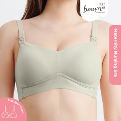 Bmama The True Mulberry Silk Seamless Nursing T-shirt Bra (Green)