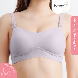 Bmama The True Mulberry Silk Seamless Nursing T-shirt Bra (Purple)