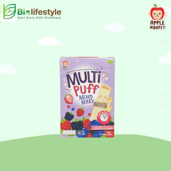 Apple Monkey Organic Multi Puff 25g - Mixed Berry