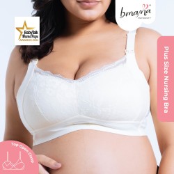 Bmama Premium Green Tea Lace Top Open Nursing Bra (Champagne)