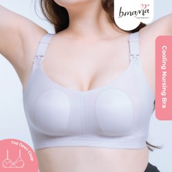 Bmama Premium Cooling Nursing Bra Top Open Nursing Clips - BR1101 Light Purple