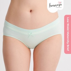 Low Waist Maternity Hygiene Panties (Green)