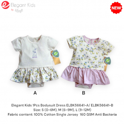 Elegant Kids 1Pcs Bodysuit Dress ELBK56641A/ELBK56641B