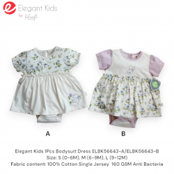 Elegant Kids 1Pcs Bodysuit Dress ELBK56643A/ELBK56643B
