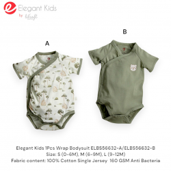 Elegant Kids 1Pcs Wrap Bodysuit ELBS56632A/ELBS56632B