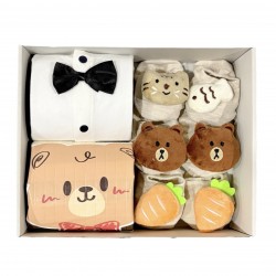 100 Days Full Moon Newborn Baby Boy Gift Set B - 6 Items