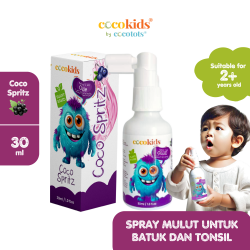 cocotots Coco Spritz Mouth Spray Blackcurrant Flavor 30ml 