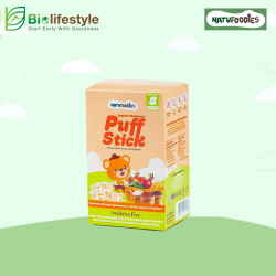 Natufoodies Organic Puff Stick 21g - Beetroot, Spinach & Strawberry 