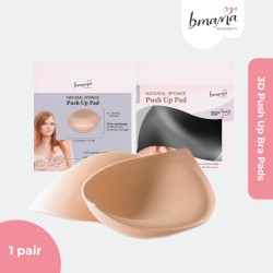 Bmama Natural 3D Sponge Bra Pads Push Up Breast Enhancer