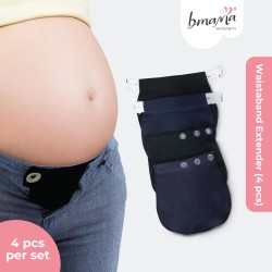 Bmama Adjustable Elastic Maternity Pregnancy Waistband Belt Waist Extender Band (4pcs)