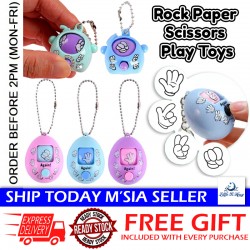 [Little B House] Rock, Paper, Scissors Finger Guessing Game Mini Toy Egg Spinner Toy Twisted Egg 猜拳游戏蛋 Mainan Mini-BT230