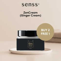 BUY 2 FREE 1 - Senss - Ginger Mint Zen Cream 40g Lotion Cerahkan Kulit