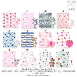 Duck Duck Goose Plush Fleece Blanket & Toy