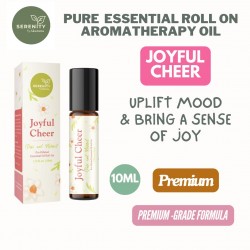10ml Pure Essential Roll On Natural Aromatherapy Oil for Kids & Adult Upgraded Formula Essential Oil Roller (Joyful Cheer)