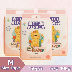 Little Alpaca Tape Diaper Bundle (M Size)