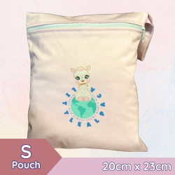 Little Alpaca Diaper Pouch (S Size) - 20 × 23 cm